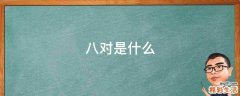 八对是什么