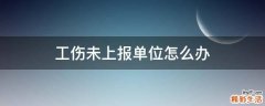 工伤未上报单位怎么办
