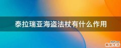 泰拉瑞亚海盗法杖有什么作用