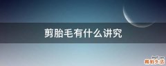 剪胎毛有什么讲究