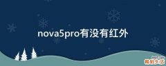 nova5pro有沒(méi)有紅外