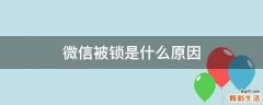微信被锁是什么原因