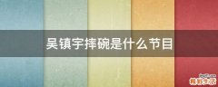 吴镇宇摔碗是什么节目