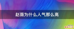 赵薇为什么人气那么高