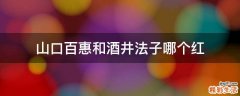 山口百惠和酒井法子哪个红
