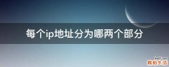 每个ip地址分为哪两个部分