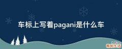 车标上写着pagani是什么车