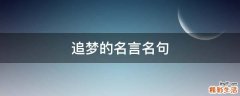 追夢的名言名句