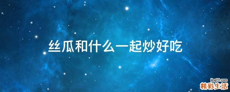 丝瓜和什么一起炒好吃