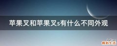 苹果叉和苹果叉s有什么不同外观