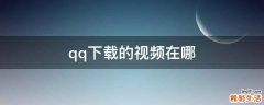 qq下载的视频在哪
