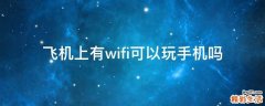飛機(jī)上有wifi可以玩手機(jī)嗎