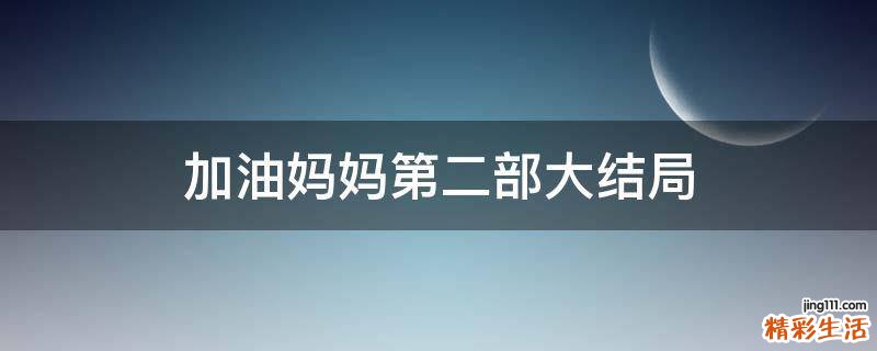 加油妈妈第二部大结局