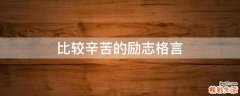 比较辛苦的励志格言