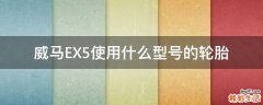 威马EX5使用什么型号的轮胎