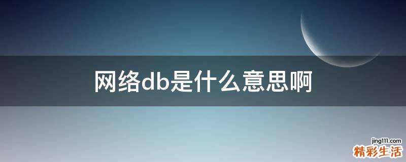 网络db是什么意思啊