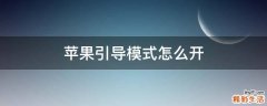 苹果引导模式怎么开