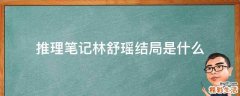 推理笔记林舒瑶结局是什么