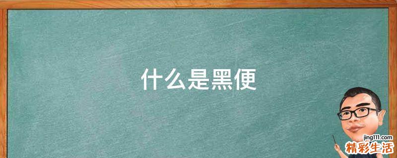 什么是黑便