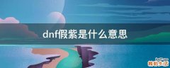 dnf假紫是什么意思