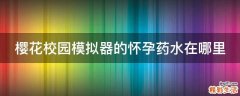 樱花校园模拟器的怀孕药水在哪里