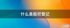 什么是股权登记