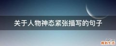 关于人物神态紧张描写的句子