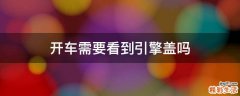开车需要看到引擎盖吗
