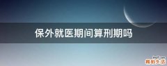 保外就医期间算刑期吗