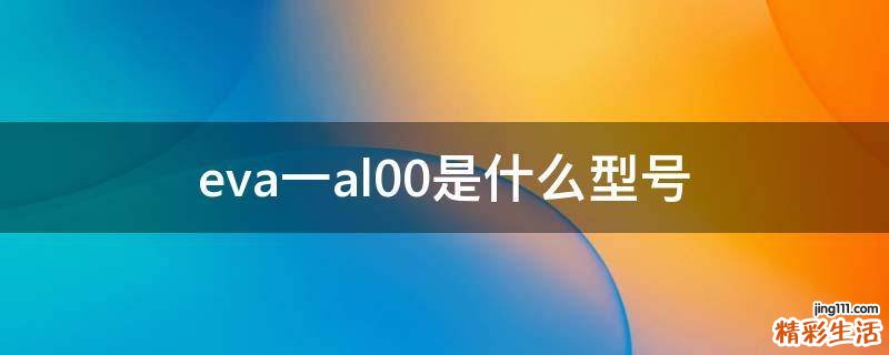 eva一al00是什么型号