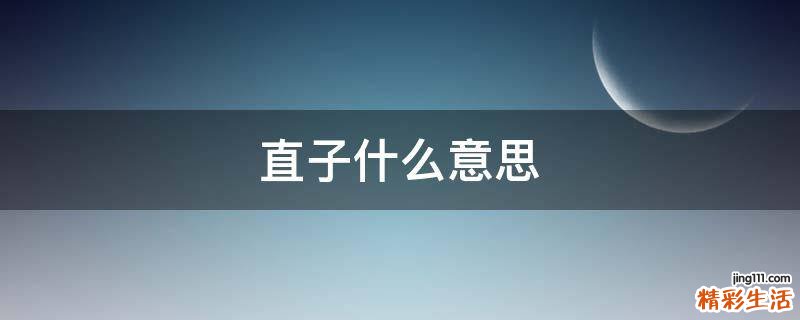 直子什么意思