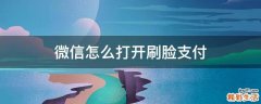 微信怎么打开刷脸支付