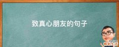 致真心朋友的句子