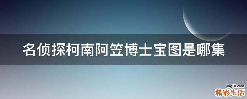 名侦探柯南阿笠博士宝图是哪集