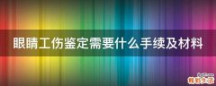眼睛工伤鉴定需要什么手续及材料