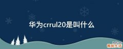 华为crrul20是叫什么