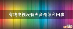 有线电视没有声音是怎么回事
