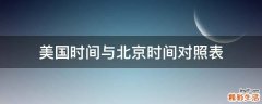 美国时间与北京时间对照表