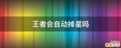 王者会自动掉星吗