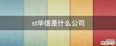 st华信是什么公司