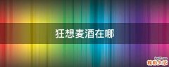 狂想麦酒在哪