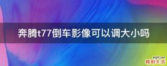 奔騰t77倒車影像可以調(diào)大小嗎