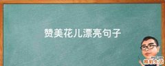 赞美花儿漂亮句子
