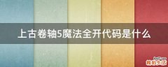 上古卷轴5魔法全开代码是什么