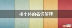 核小体的名词解释