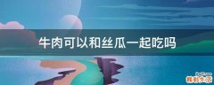 牛肉可以和丝瓜一起吃吗