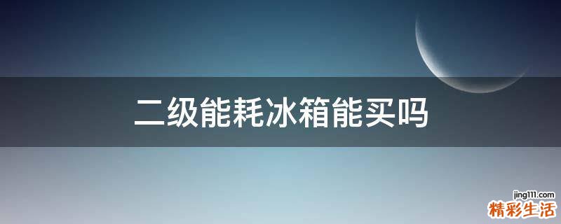 二級(jí)能耗冰箱能買嗎