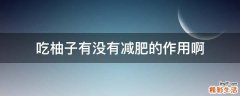 吃柚子有没有减肥的作用啊