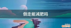 倒走能减肥吗
