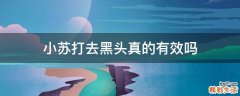 小苏打去黑头真的有效吗